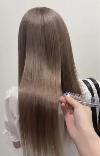 ロング カラー 柔らかハイトーン/ 美髪💙ྀི/ミナルのヘアスタイル