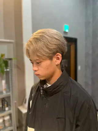 カラー メンズ パーマスタイル特化◎ 永戸圭汰のヘアスタイル