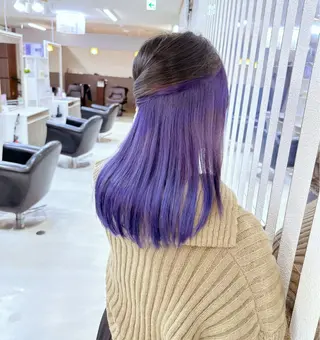 セミロング カラー YURI ✨のヘアスタイル