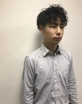 メンズ 丹羽大喜 縮毛矯正/美髪矯正のヘアスタイル