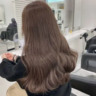 カラー ベージュ・ラベンダー カラー🎀りりのヘアスタイル