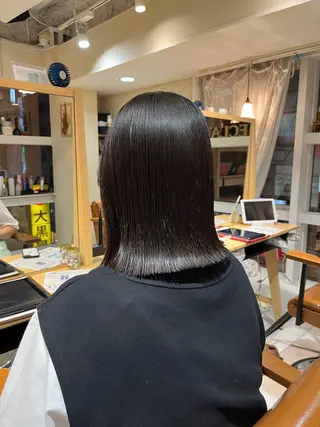 ミディアム 【ボブ/暖色カラー】 nanohaのヘアスタイル