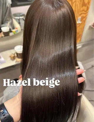 カラー 🌙ヘーゼルベージュ レイヤーカット🌙のヘアスタイル