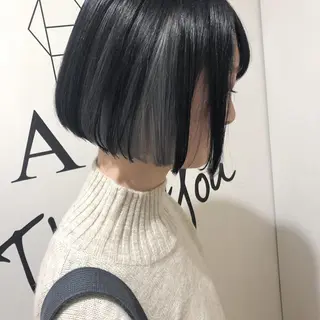ミディアム MIZUHO / ダブルカラー髪質改善のヘアスタイル