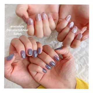 ミディアム ネイル 🐾enen style 🐾のネイルデザイン