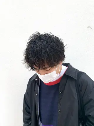 ショート パーマ ヘアアレンジ メンズ 〽️magico/ ウルフDaiki〽️のヘアスタイル