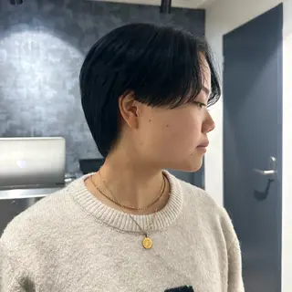 カラー パーマ メンズ 💈ニュアンスパーマ センターパート💈のヘアスタイル