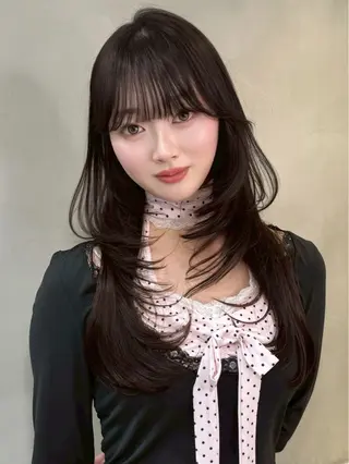 ロング カラー ヘアアレンジ 艶髪特化/矯正/ 髪質改善/吉田光佑のヘアスタイル