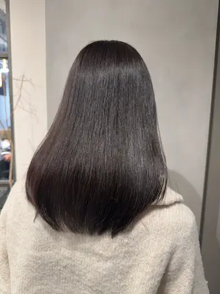 ミディアム カラー ハイトーン/うる艶 カラー Mioのヘアスタイル