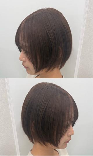ショート カラー shun/ハイトーン /透明感カラー️🫧のヘアスタイル