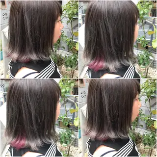 ミディアム カラー パーマ ヘアアレンジ メンズ キッズ ネイル マツエク・マツパ 神山 昌子のヘアスタイル