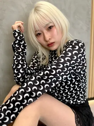 ミディアム 🩵レイヤー/ショー ト/🫧harukaのヘアスタイル