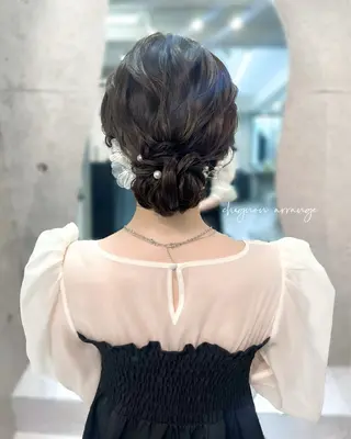 ミディアム ヘアアレンジ ヘアメイク/髪質改善 🎀Moeri🎀のヘアスタイル