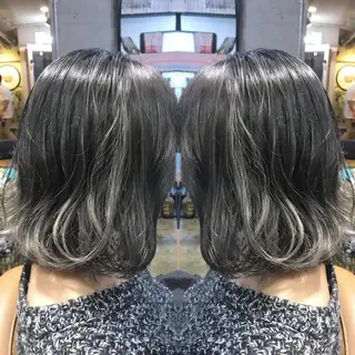 ミディアム カラー パーマ ヘアアレンジ メンズ キッズ ネイル マツエク・マツパ サロンドミルク 渋谷高比良のヘアスタイル