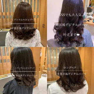 ロング パーマ 垢抜けヘア🐰 専門のヘアスタイル