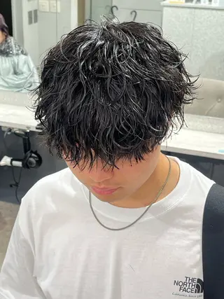 パーマ メンズ 🍐シャドウパーマ メンズ特化/守岡🍐のヘアスタイル