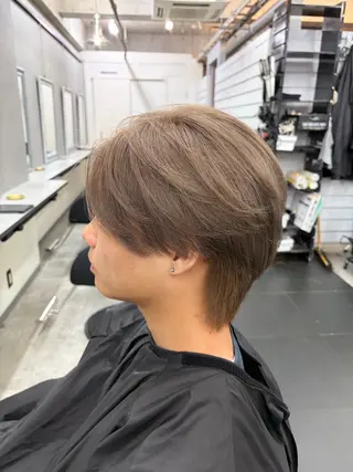 ショート カラー メンズ ダブルカラー メンズパーマ大成のヘアスタイル