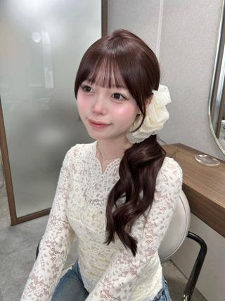 ロング 岩永 ひなのヘアスタイル