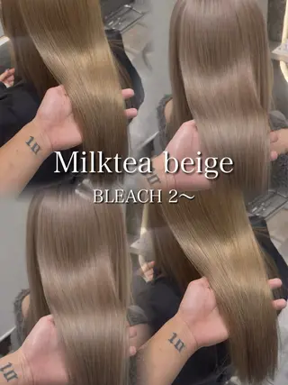 ミディアム カラー Aster 店長 れおんのヘアスタイル