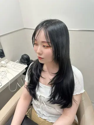 ロング カラー ブリーチなしトレンド SHUSAKUのヘアスタイル