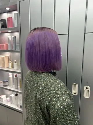 ミディアム ここな Un amiのヘアスタイル