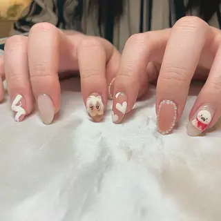 セミロング カラー パーマ ヘアアレンジ メンズ キッズ ネイル マツエク・マツパ el. by Aoのネイルデザイン