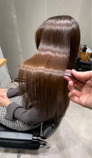 セミロング 髪質改善ヘアケア 艶髪特化/上田のヘアスタイル