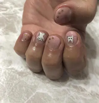 ネイル パラあり！フィルイン 美フォルムのネイルデザイン