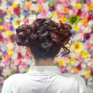 ロング ヘアアレンジ 1日中崩れない❤︎へ アメイク/SAORIのその他イメージ