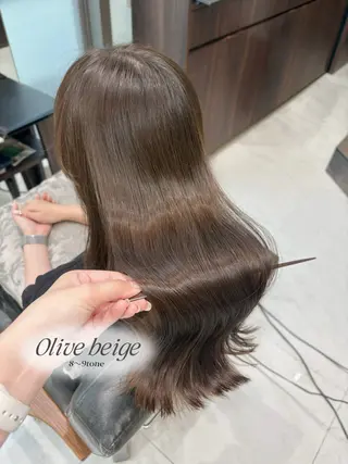 ロング カラー momo🍑/顔周り カット指名No.1のヘアスタイル