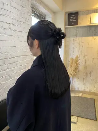 ロング カラー ヘアアレンジ まつ毛パーマ/ ゆうかのマツエク・マツパデザイン
