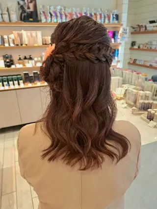 ヘアアレンジ ＭＩＹＵ/透明感 渋谷/ベージュカラーのヘアスタイル