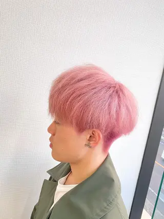 カラー メンズ RAIA💎ケア ブリーチ&パーマ💎のヘアスタイル