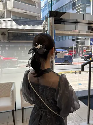 ヘアアレンジ BiBi 藪 菜月のヘアスタイル