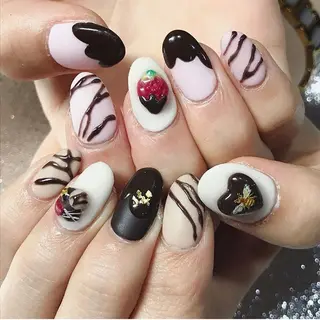 ネイル 渋谷/チップ長さ出し 👑アプレgel-xのネイルデザイン