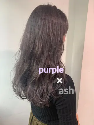 セミロング カラー パーマ ヘアアレンジ 透明感カラー/ レイヤー　YUKAのヘアスタイル
