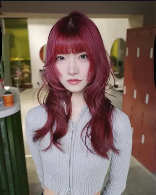 ロング カラー 梅田デザインカラー 🌈🏆ヒノキのヘアスタイル