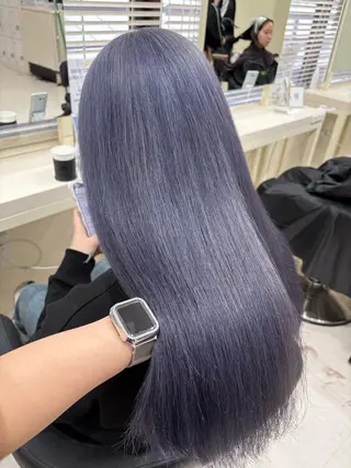 セミロング カラー ヘアアレンジ 💟RINNA 艶カラー💟のヘアスタイル