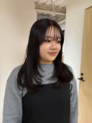 ロング 田中 樹奈のヘアスタイル