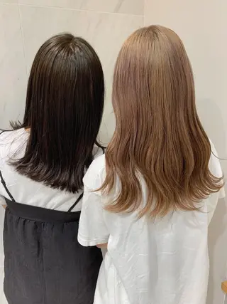 セミロング カラー チバ タクミのヘアスタイル
