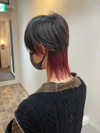 ショート カラー YUI/ ブリーチカラー🌷のヘアスタイル