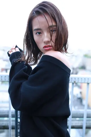 ミディアム カラー パーマ ヘアアレンジ メンズ キッズ ネイル マツエク・マツパ premier modelsのヘアスタイル