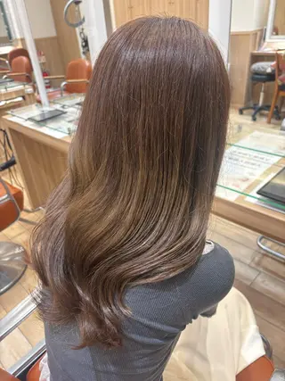セミロング 平久保 唯那のヘアスタイル