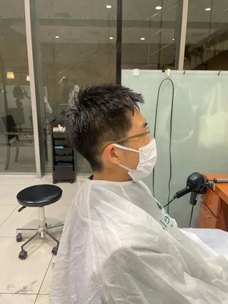 ショート メンズ 髙田 千華 髪質改善ストレートのヘアスタイル