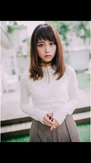 セミロング カラー パーマ ヘアアレンジ M字・前髪割れ 改善メンズ特化/栢沼のヘアスタイル