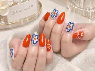 ネイル shine 🎀 長さ出し専門のネイルデザイン