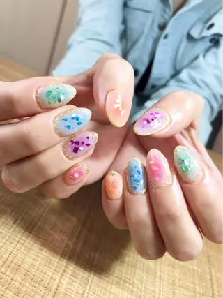 ネイル ツメトマツゲ .のネイルデザイン