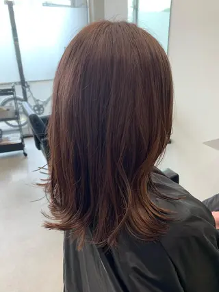 セミロング カラー megu 髪質改善TaLeのヘアスタイル