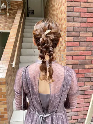 ヘアアレンジ 韓国ヘアー🇰🇷 MIWAのヘアスタイル