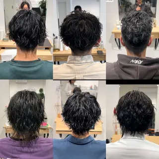 パーマ メンズ リベイルけんた モデル募集のヘアスタイル